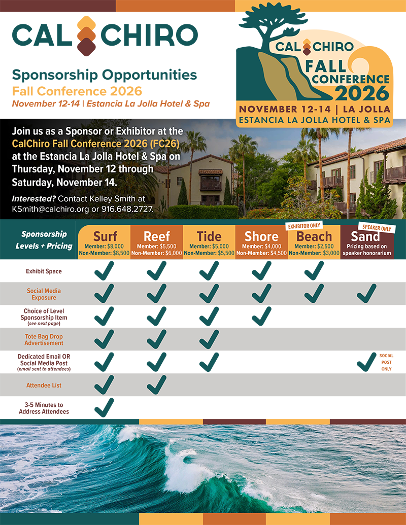 CalChiro Fall Conference 2026